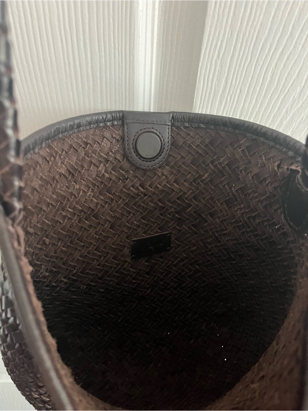 Madewell Signature Woven Leather Shoulder Bag Coffee Bean - Picture 4 of 4